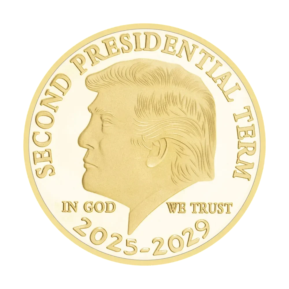 $TRUMP™ Official Donald Trump Gold Plated $TRUMP Coin - With Case