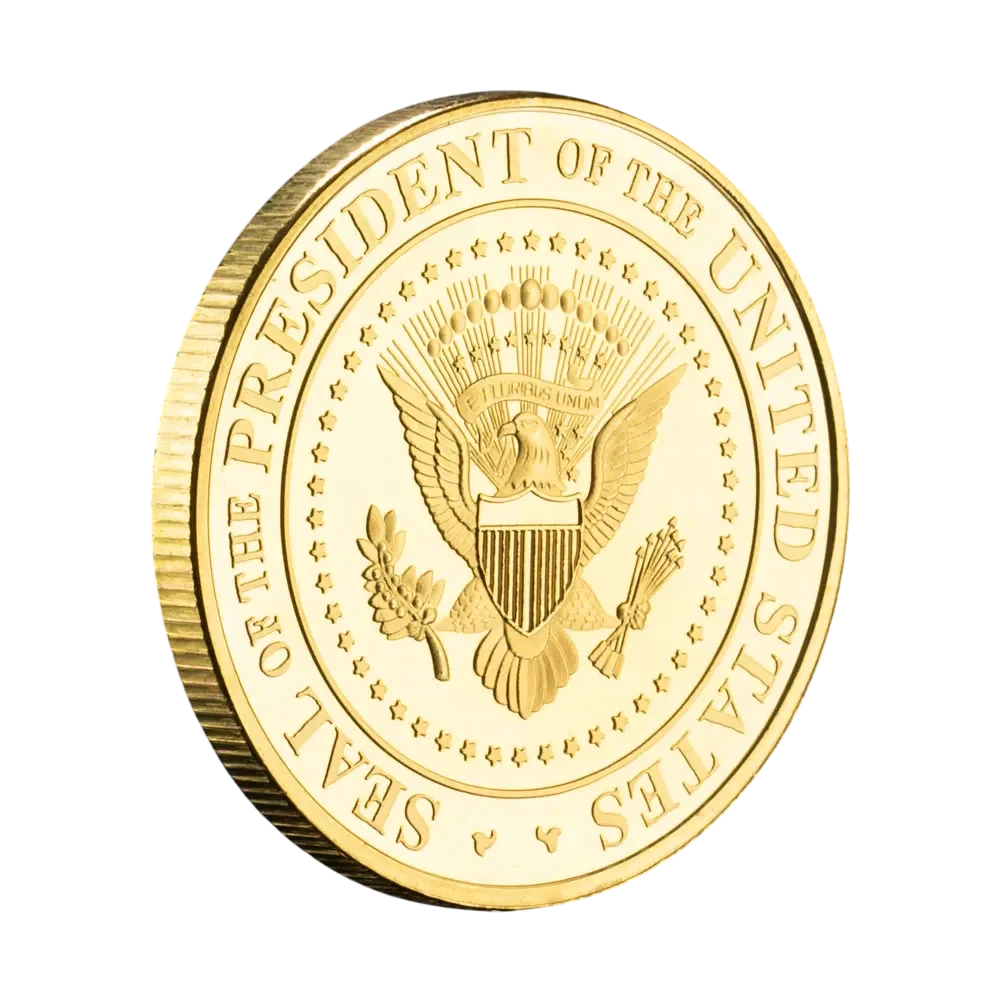 $TRUMP™ Official Donald Trump Gold Plated $TRUMP Coin - With Case