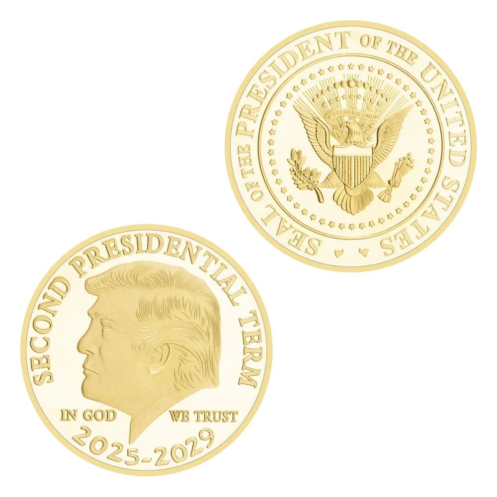 $TRUMP™ Official Donald Trump Gold Plated $TRUMP Coin - With Case